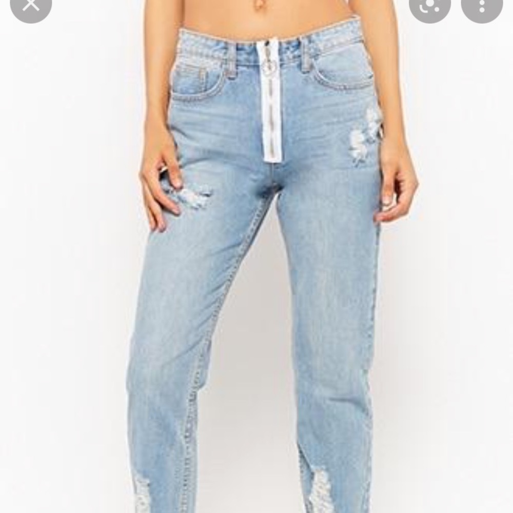 Monokrom zipper jeans